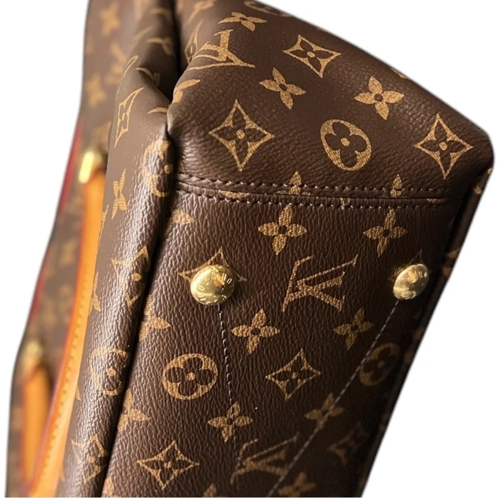 LOUIS VUITTON PALLAS MONOGRAM MM TOP HANDLE BAG